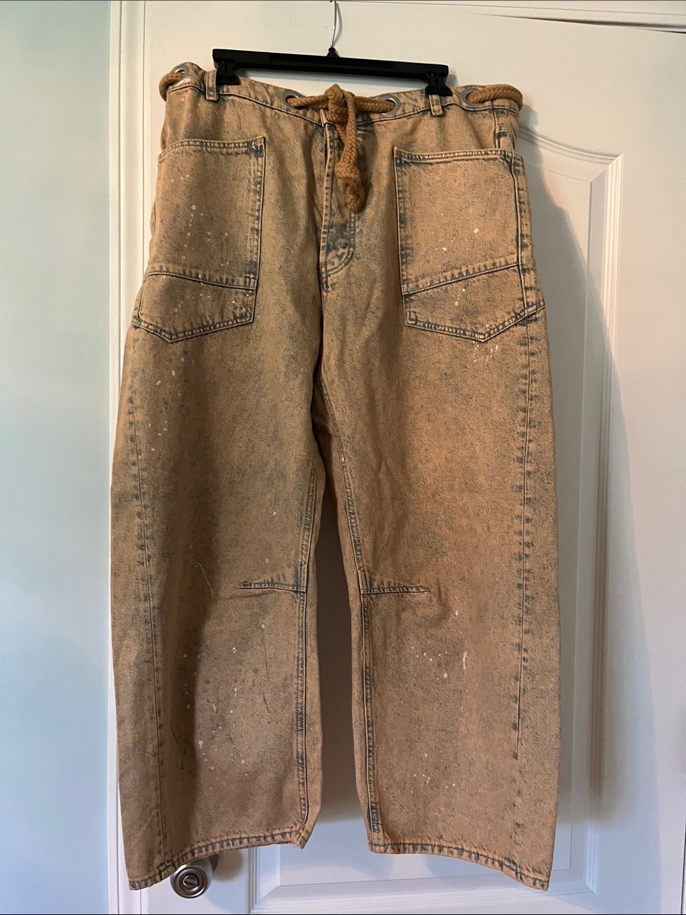 We the Free People Moxie Barrel Jeans Cowboy Sz 12R/31R EUC - Picture 4 of 6